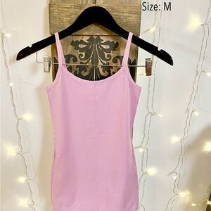 Purple Spaghetti Strap Tank Top extra long